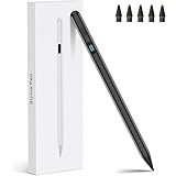 【2025増量版】iPadペンシル 磁気吸着&USB-C急速充電/バッテリー表示スタイラスペン 高精度傾き検知＆誤操作防止タッチペン iPad Pro11/12.9/M4 Pad Air/M2/M3 iPad Mini第5-7世代 iPad第6-11(A16)世代対応【ブラック】