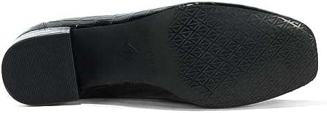 Donald Pliner Women's Kressi Crocco Patent Loafer, Black, 8.5 | Image 6