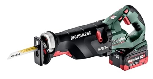 Scie sabre SSEP 18 V LTX MVT 2x8.0Ah en coffret Metabox METABO 602258810