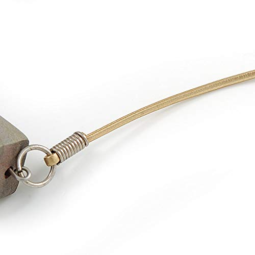 Collier perles géométriques bois cordon caoutchouc pour robe bohème