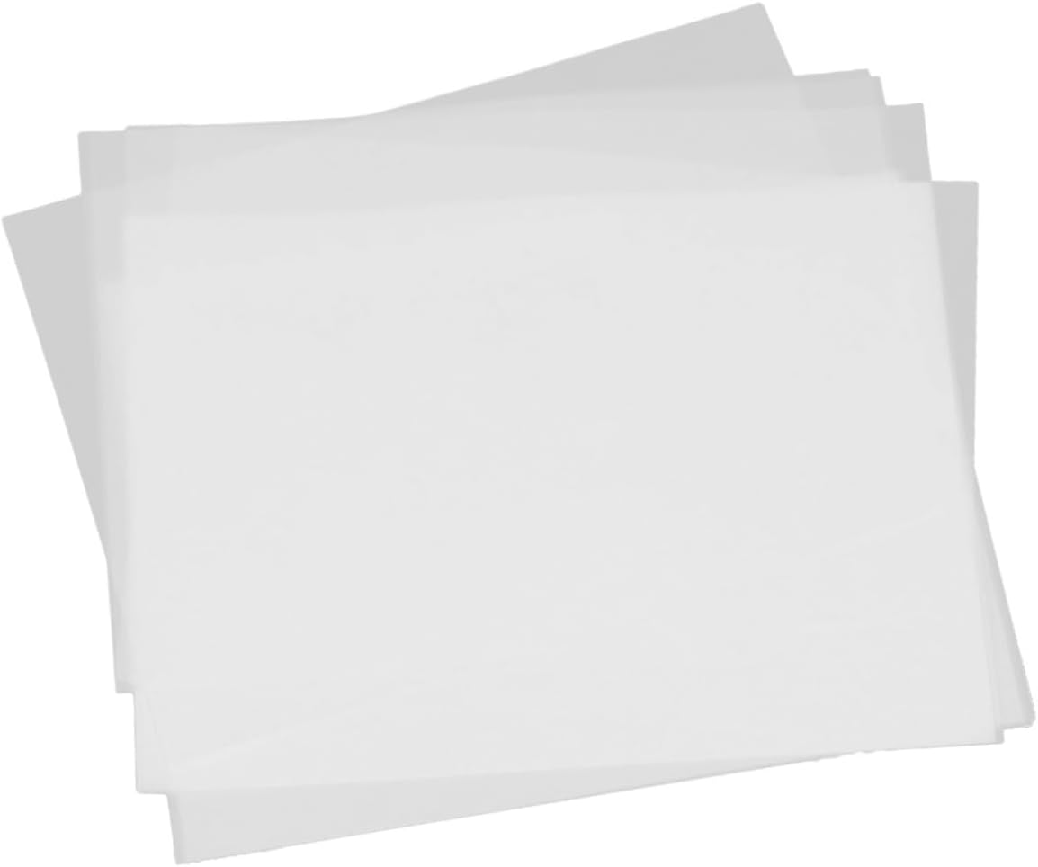 TOPPERFUN 50pcs Translucent Tracing Paper Drawing Calligraphy and Engineering Design Odorless and Fade Resistant for Art and Graphic Projects