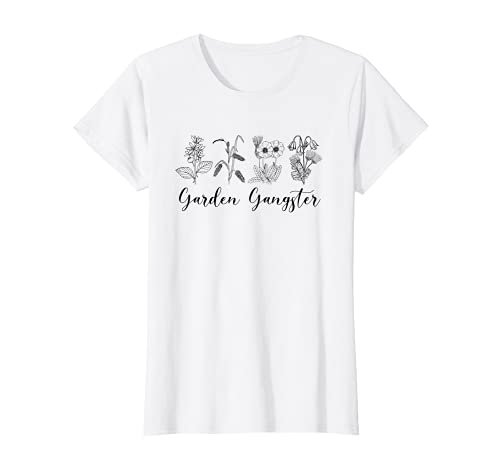 Mujer Garden Gangster Funny Gardening Gardeners Plants Lovers Camiseta