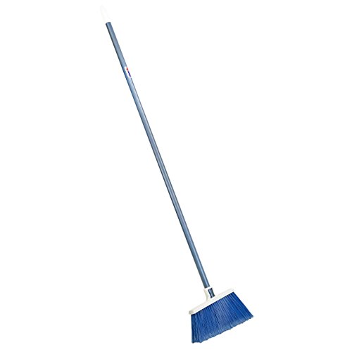 Quickie All-Purpose Angle Broom, Flagged Bristles, Angle Broom for Garages, Courtyard, Sidewalks, Decks and Outdoor Surfaces, Perfect for Home Kitchen Room Office Floor