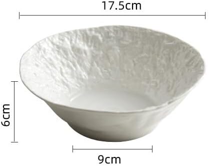 モダンな大型ディナープレート ロックパターンのスープボウル家庭用大型プルボウルクリエイティブセラミックインスタントラーメンボウルホテ