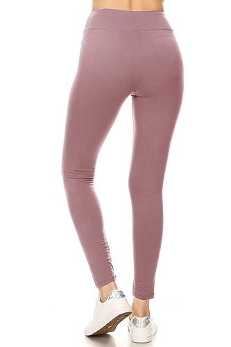 Image of Leggings Depot High Waisted Leggings for Women Buttery Smooth & Soft Women's Solid Yoga - Reg, Plus, 1X3X, 3X5X