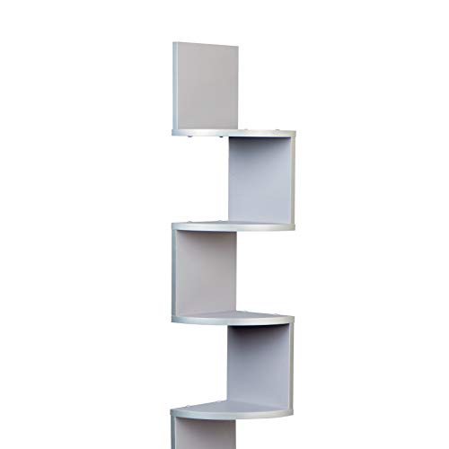 Danya B. Xf11035Gr Large Decorative 5-Tier Corner Floating Wall Mount Display Shelving Unit - Grey #TOP2