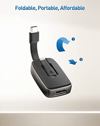 Cable Matters Portable 8K Usb C To Hdmi 2.1 Adapter Support 4K 120Hz And 8K 60Hz Hdr, Hdcp 2.3, Hdmi To Usb C Adapter, Thunderbolt 4, Usb4 Compatible, Max Resolution On Macbook Via Adapter Is 4K 60Hz #TOP2