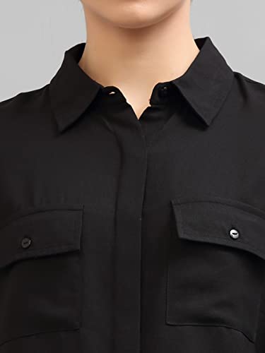 Image of Style Quotient Women Black Formal Shirt