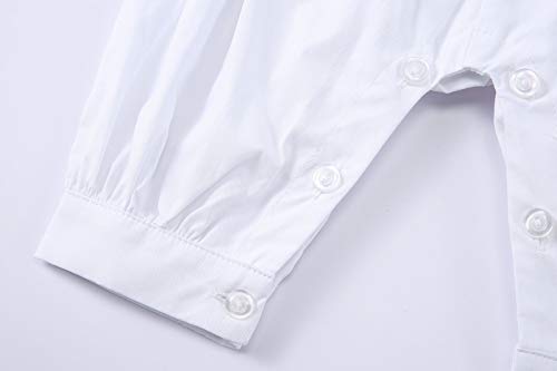 Bow Dream Baby Boy's 3 Pcs Christening Baptism Outfit Infant Romper Short Sleeve 0-3 Months #TOP2
