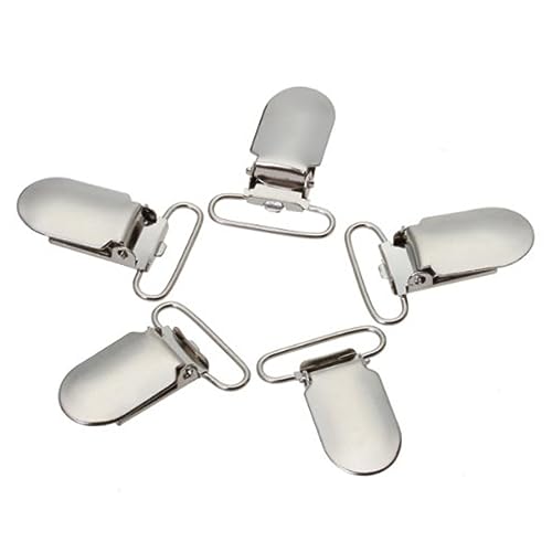 Miniatura 4 de Lurrose 50 Pcs - Broche Chupetero - Clips Sujetadores Chupetes Clips De Liga Para Chupete Clips Para Chupete Sin Pegamento Clip De Correa Fideos Pequeños Clip De De Pato