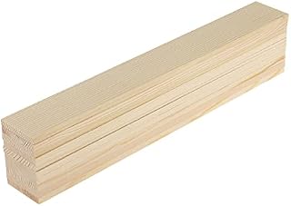 Unfinished Wood Pieces -dix-Pack Wooden Rectangle Cutout, Rustic Wood for Home Decoration, DIY Supplies, Wooden Rectangle Boards , 30cm