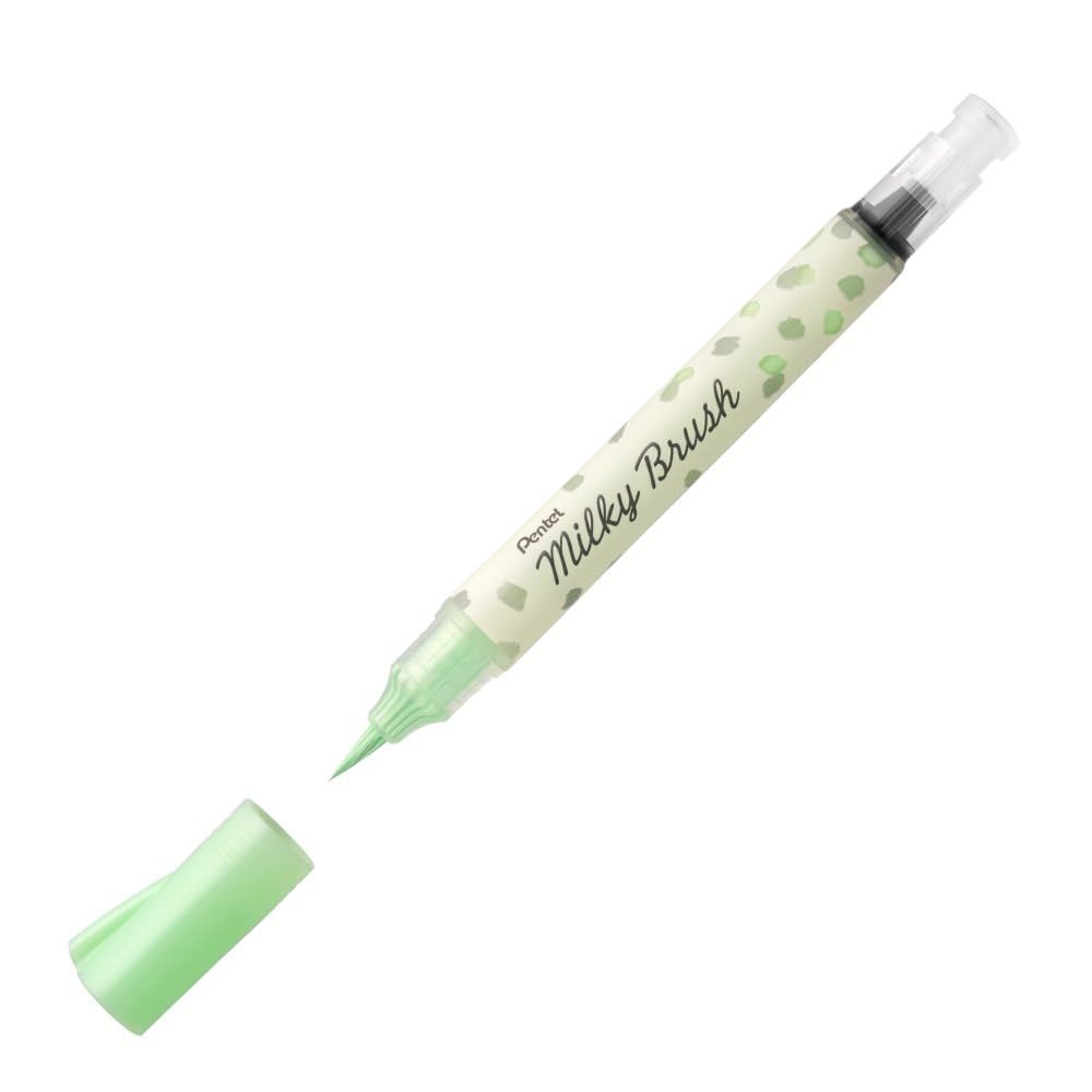 Pentel Milky Brush Pen - Pastel Green