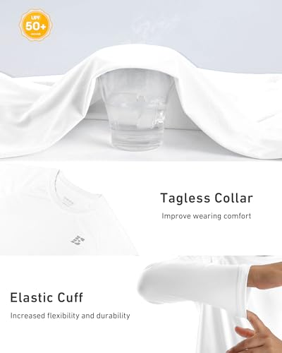 UPF 50+ Boys Swim Shirt, Long Sleeve Rash Guard Youth Kids UV Sun Protection SPF Shirts Fishing Water Beach Surfing4