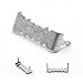 Sawtooth Picture Hangers No Nail - 100 Pack - 1 Inch - Zinc Silver Sawtooth Hanger