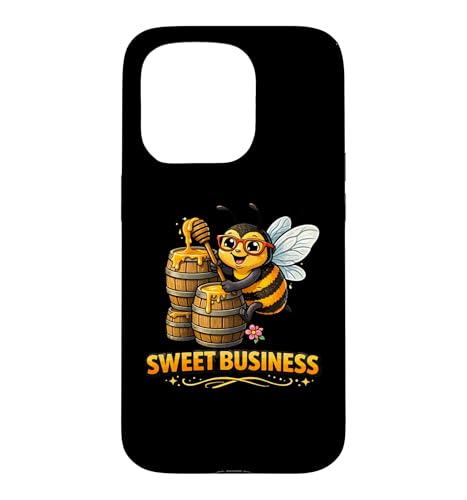 Sweet Business Funny Honey Bee �N�ƉƃO���t�B�b�N �X�}�z�P�[�X iPhone 15 Pro �p