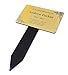 Personalised Gold Memorial Plaque Stake Acrylic - Engraved Memorial Ornament, Weatherproof for Outdoor use, Grave Marker, Remembrance, Tribute, Burial, Decorative Memorial Sign