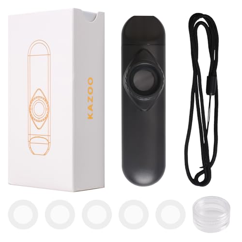 WANDIC Kazoo nero per strumenti musicali, con cinque membrane per