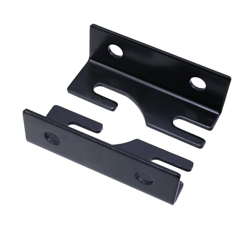 Pastlla 4-Piece Bed Railing Bracket Used to Connect Wood, Heavy Duty Bed Frame Hardware Fixing Fittings Wooden Bed Replacement Parts for Wooden Bed, Headboards, Footboards (3.94\" Length)
