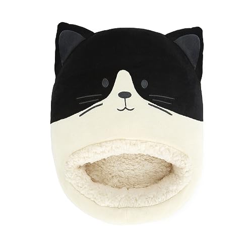 Balvi Chauffe Pied Kitty FRAC Couleur Noir et Blanc Un Chat Qui Vous Garde au Chaud Polyester 20x33x3