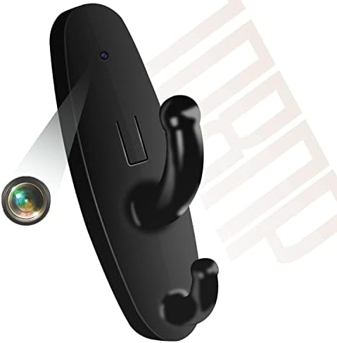 Hidden Clothes Hook Camera, HD 1080P Mini Spy Camera /Video Recorder with Motion Detection, Home and Office Security Camera, Covert Nanny Cam, No Audio
