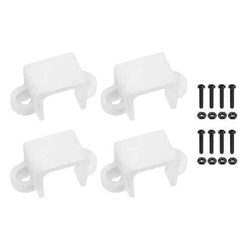 BE-TOOL 4PCS Motor Mounting Bracket with Screws Nuts, Suitable for N20, N30,N20 Geared Motors(White)