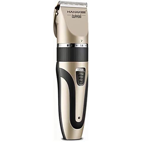 HAHAKEE Professional Hair Trimmer, Rechargeable Haircut Kit, Waterproof Clippers for Men/Kids/Baby with 5 Level Tuning Blade, Guide Combs, Brush & 180 Days Guarantee Cover