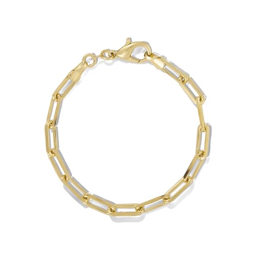 Jewelry: Chunky Love Bracelet for Women – 3-Year Color Guarantee – Waterproof, Non-Tarnish, Hypoallergenic, Gold PVD Coated – Perfect for Beach, Weddings, Holiday Gifts – 7” Length