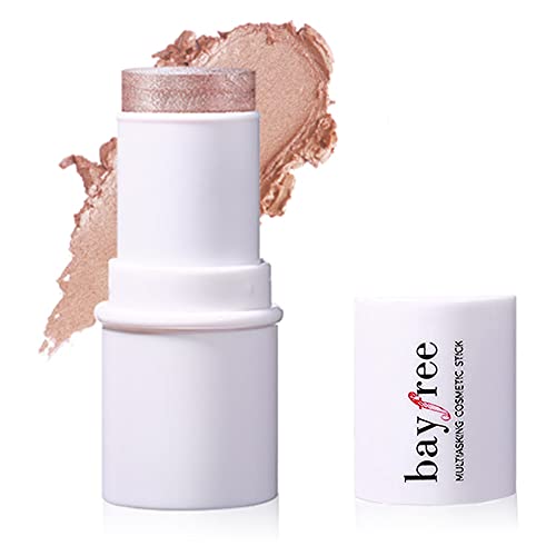 Go Ho Cream Highlighter Stick,Contour Stick for Cheeks&Lips,Eye&Face Foundation Makeup for Daily Wear(Strobe)