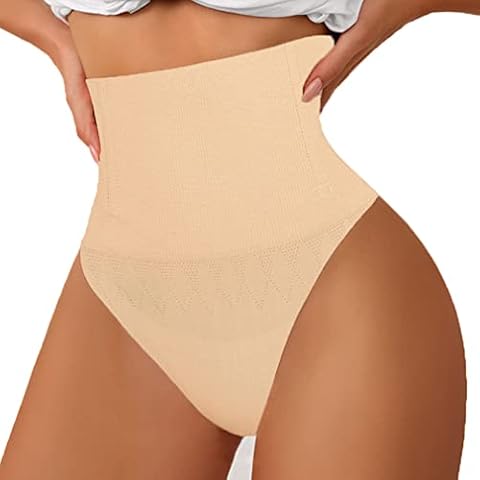 ANGHOMI Women Tummy Control Thong Shapewear Butt Lifter Body Shaper Control Knickers Slimming Pants Shaping Underwear Cover