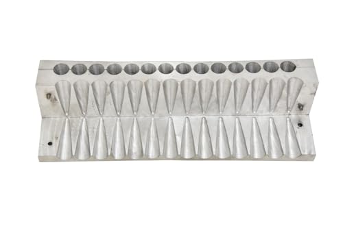 Image of 2 Inch Cone Size Dhoop Cone Mold | 28 Batti /Cavity Aluminium Dhoop Cone Making Mold | Heavy Duty Reusable Dhoop Making Tool | for Dhoop, Incense Cone & Commercial Use