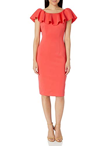 ruffle sheath dress eliza j