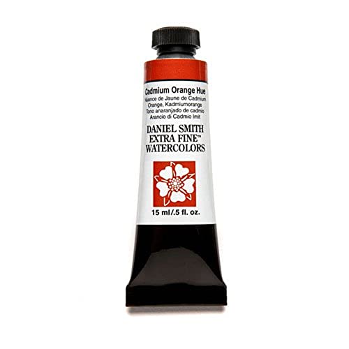 Daniel Smith Extra Fine Watercolor 15ml Paint Tube, Cadmium Orange