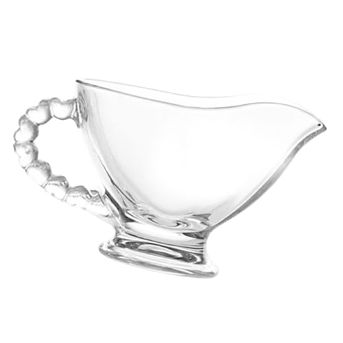 SHOWERORO Saucière Verre Pot à Transparent De Sauce Pour Salade Sauce à Pâtes Bec Verseur Facile à Nettoyer Pour Cuisine Et Restaurant