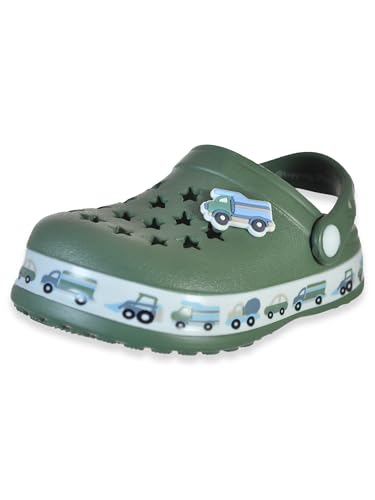 First Steps Baby Boys' Traffic Clogs - olive, 9-12 months