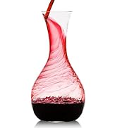 Culinaire Crystal Glass Wine Decanter White and Red Wine Decanter Artisan Wine Decanter Wine Aera...
