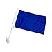 Online Stores Solid Car Flag, Blue
