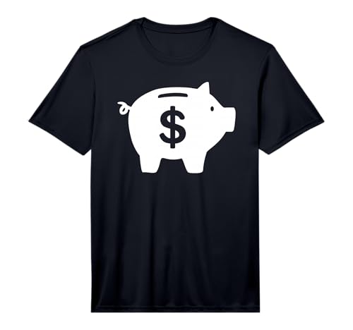Piggy Bank Dollar Performance T-Shirt