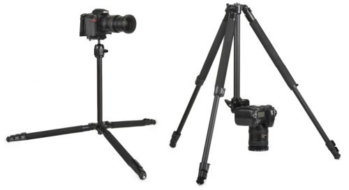Gloxy GX-T6662A Trépied flexible pour appareil photo Canon Sony Nikon avec rotule à bille 360° Plateau à dégagement rapide Sac de transport