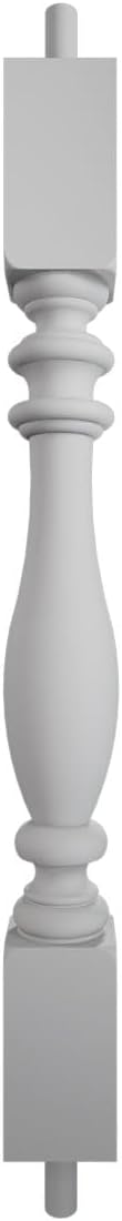 Endurathane 500 Series Amy Baluster: 2 1/2"W x 24"H (5 5/16" On Center Spacing for 4" Sphere Code), Factory Primed Polyurethane