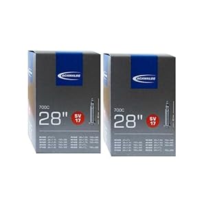 Schwalbe Schlauch SV 17-28″ – 2er Set Sclaverandventil//Französisches Ventil