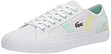 Lacoste Men's Sideline Sneaker, White/Light Blue, 7.5