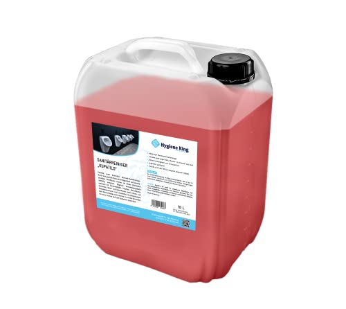 Hygiene King | Urinsteinentferner Sanitärreiniger | WC- und Badreiniger zur Unterhaltsreinigung | 10 Liter | extra stark für die tägliche Unterhaltsreinigung von Waschräumen, Fliesen etc Cover