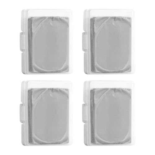 4 Pcs Kneaded Art Erasers Grey Artist Eraser with Case Kneadable Eraser Putty Rubber for Artists Students Drawing Writing Erase or Lighten Sketching Erasing Blurring Highlighting on School Office