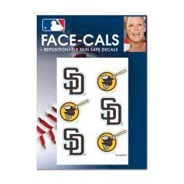 Wincraft MLB San Diego Padres Face Tattoos, Team Colors, One Size