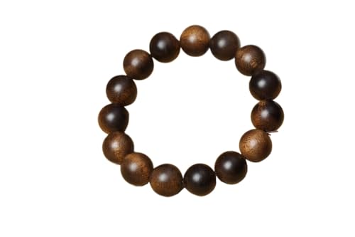 Bois d'agar bracelet de 14 mm contre le stress quotidien grâce au bois naturel chinois