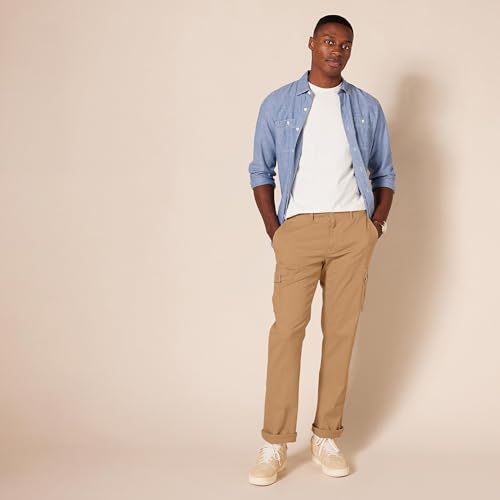 Image of Amazon Essentials Men's Straight-Fit Breathable Stretch Cargo Pants (Available in Big & Tall)