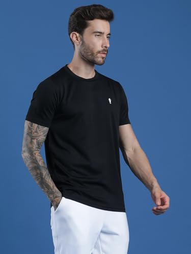 Image of EPPE Men's Round Collar T-Shirt | Regular & Dry Fit Summer Stylish Casual Tee | Polyester Half Sleeve T-Shirts for Men.