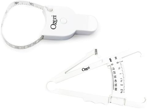 The Ozeri Body Tape Measure and Body Fat Test Caliper Combo Pack
