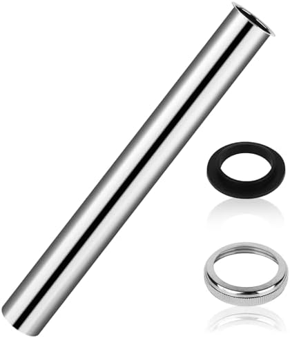 Produktbild von McALPINE Verlängerter Chrom-Beckenfangrohradapter – Siphon-Verlängerung (ABS32/35A-CBL)