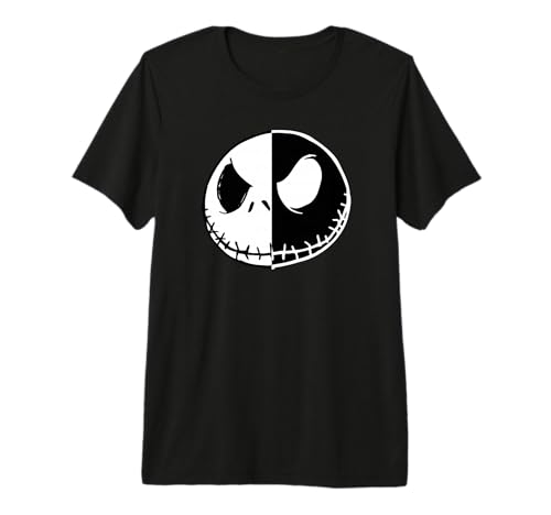 T-shirt Skellington Disney vêtement coton noir imprimé pour homme et femme collection automne